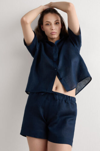 Pure Linen Shorts i hørstof