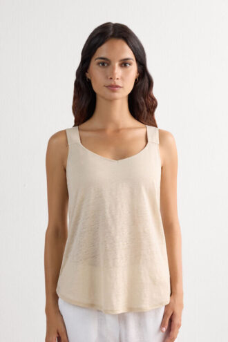 Pure Linen Tank Top i hør