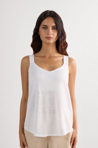 Pure Linen Tank Top i hør