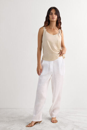 Pure Linen Tank Top i hør