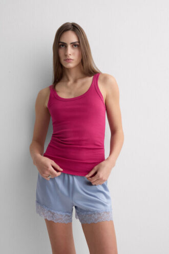 Racerback-tanktop i superior bomuld Racerback-tanktop i superior bomuld