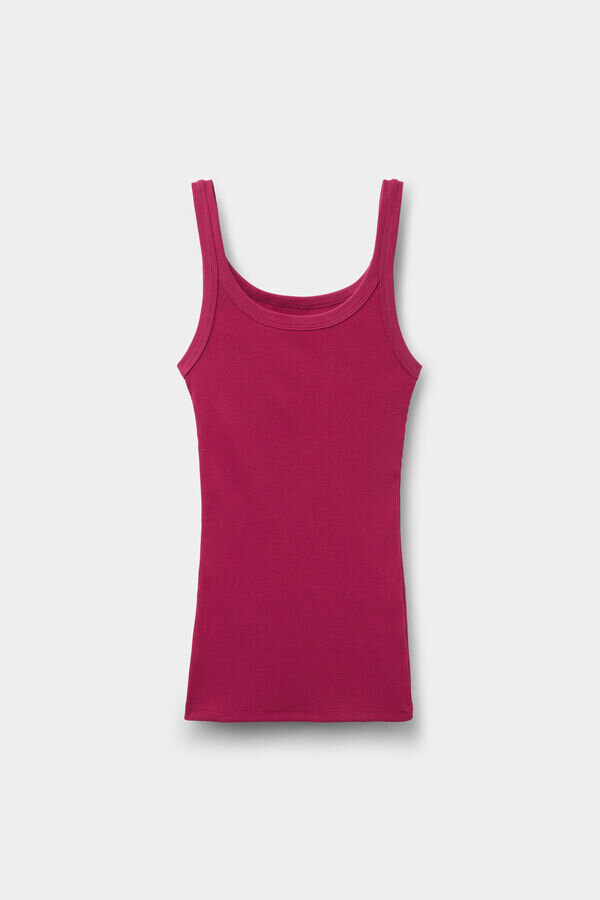 Racerback-tanktop i superior bomuld Racerback-tanktop i superior bomuld