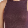 Ribbet bomuldslamé-tanktop Ribbet bomuldslamé-tanktop