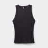 Ribbet bomuldslamé-tanktop Ribbet bomuldslamé-tanktop