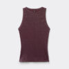Ribbet bomuldslamé-tanktop Ribbet bomuldslamé-tanktop
