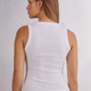 Ribbet tanktop i superior bomuld