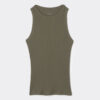 Ribbet tanktop i superior bomuld