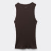 Ribbet tanktop i superior bomuld