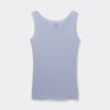 Råkantet bomulds-tanktop med rund hals Råkantet bomulds-tanktop med rund hals