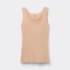 Råkantet bomulds-tanktop med rund hals Råkantet bomulds-tanktop med rund hals
