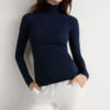 Rullekravebluse i modal light med cashmere lame