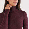 Rullekravebluse i modal light med cashmere lame