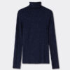 Rullekravebluse i modal light med cashmere lame