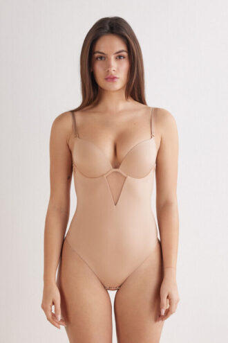 Sexet bodysuit med åben ryg i Ultralight Microfiber Sexet bodysuit med åben ryg i Ultralight Microfiber