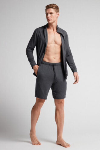Silke- og modalshorts Silke- og modalshorts