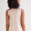 Silke-tanktop med V-hals Silke-tanktop med V-hals