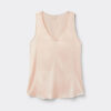 Silke-tanktop med V-hals Silke-tanktop med V-hals