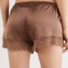 Silkeshorts med blondekant Silkeshorts med blondekant