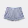 Silkeshorts med blondekant Silkeshorts med blondekant