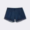Silkeshorts med blondekant Silkeshorts med blondekant