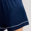Silkeshorts med piping Silkeshorts med piping