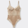 Silky Flowers Demilune Bodysuit