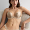 Silky Flowers Monica silke- og blonder-push-up-bh