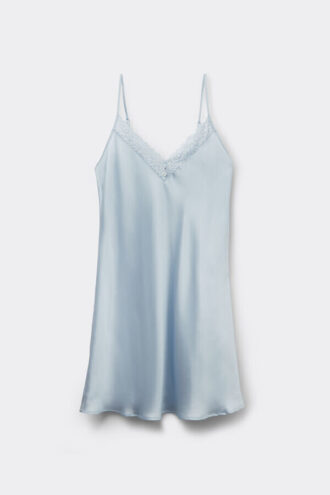 Silky Flowers Silk and Lace Chemise Silky Flowers Silk and Lace Chemise