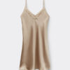Silky Flowers silke- og blonderchemise Silky Flowers silke- og blonderchemise