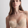 Silky Flowers Sofia Balconette-bh i silke og blonder Silky Flowers Sofia Balconette-bh i silke og blonder