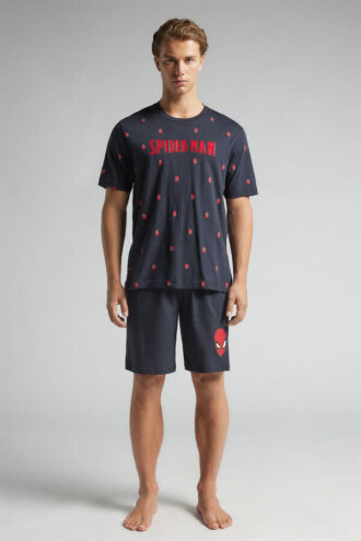 Spider-Man Marvel kort bomulds-pyjamas