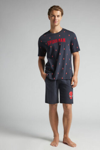 Spider-Man Marvel kort bomulds-pyjamas