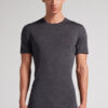 Stretch-merinould-T-shirt med korte ærmer
