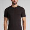Stretch-merinould-T-shirt med korte ærmer