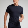 Stretch-merinould-T-shirt med korte ærmer