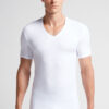 Stretch Superior bomulds-T-shirt med V-hals