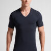 Stretch Superior bomulds-T-shirt med V-hals