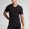 Stretch Superior bomulds-T-shirt med V-hals