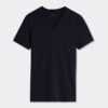 Stretch Superior bomulds-T-shirt med V-hals