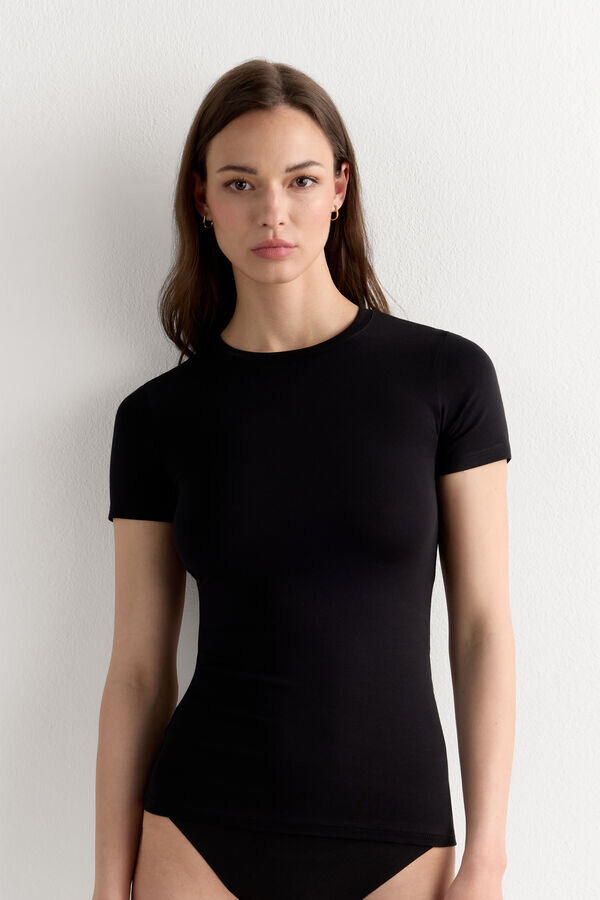 Stretch Superior Cotton Short Sleeve Top Stretch Superior Cotton Short Sleeve Top