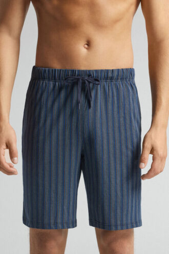 Stribede bomuldsshorts Stribede bomuldsshorts