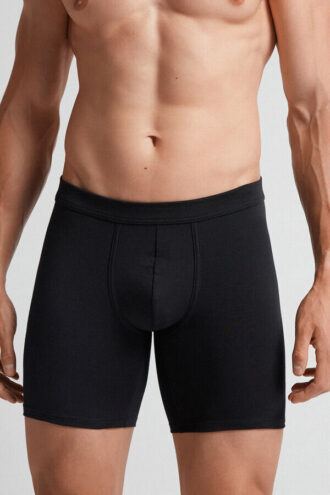 Superior bomuldsboxershorts med lange ben