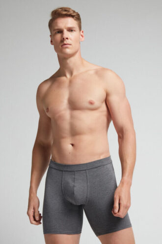 Superior bomuldsboxershorts med lange ben