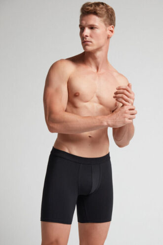 Superior bomuldsboxershorts med lange ben