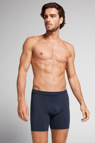 Superior bomuldsboxershorts med lange ben