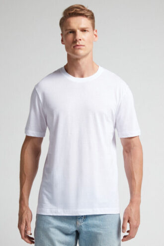 T-shirt i ekstrafin bomuld med regular fit