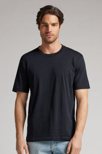 T-shirt i ekstrafin bomuld med regular fit