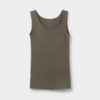 Tanktop i bomuld med rund hals og rå kanter Tanktop i bomuld med rund hals og rå kanter