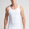 Tanktop med rund hals i stretch bomuld af høj kvalitet Tanktop med rund hals i stretch bomuld af høj kvalitet