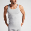 Tanktop med rund hals i stretch bomuld af høj kvalitet Tanktop med rund hals i stretch bomuld af høj kvalitet